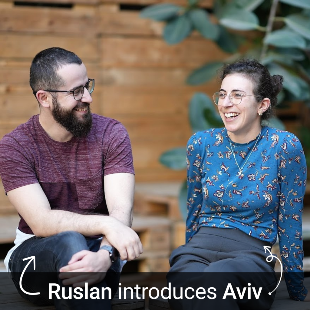Ruslan Osmanov, our R&D Student, introduces Aviv Katzenstein, our Lab Student