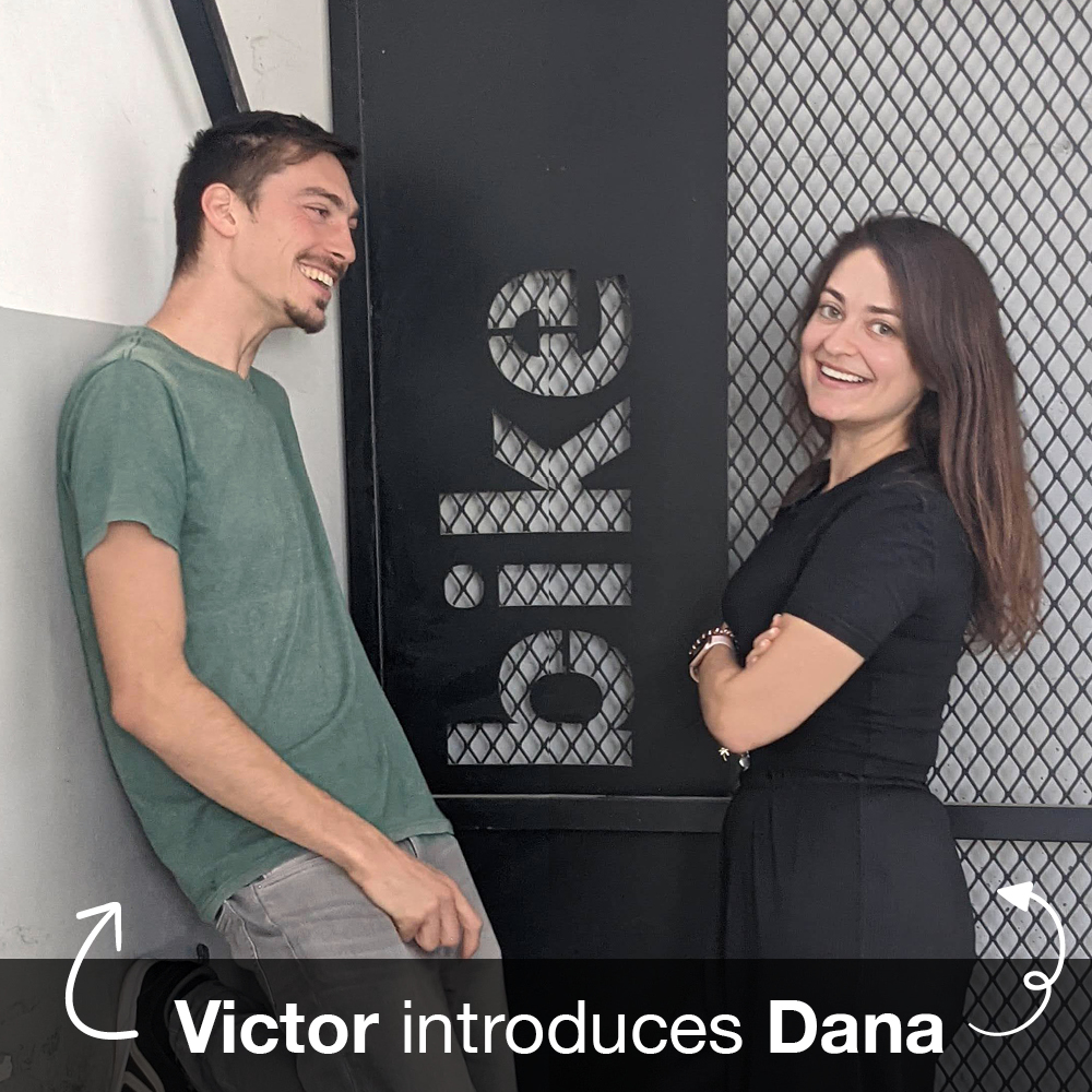 Victor Glushankov, our Industrial Designer, introduces Dana Berca, our RA Manager
