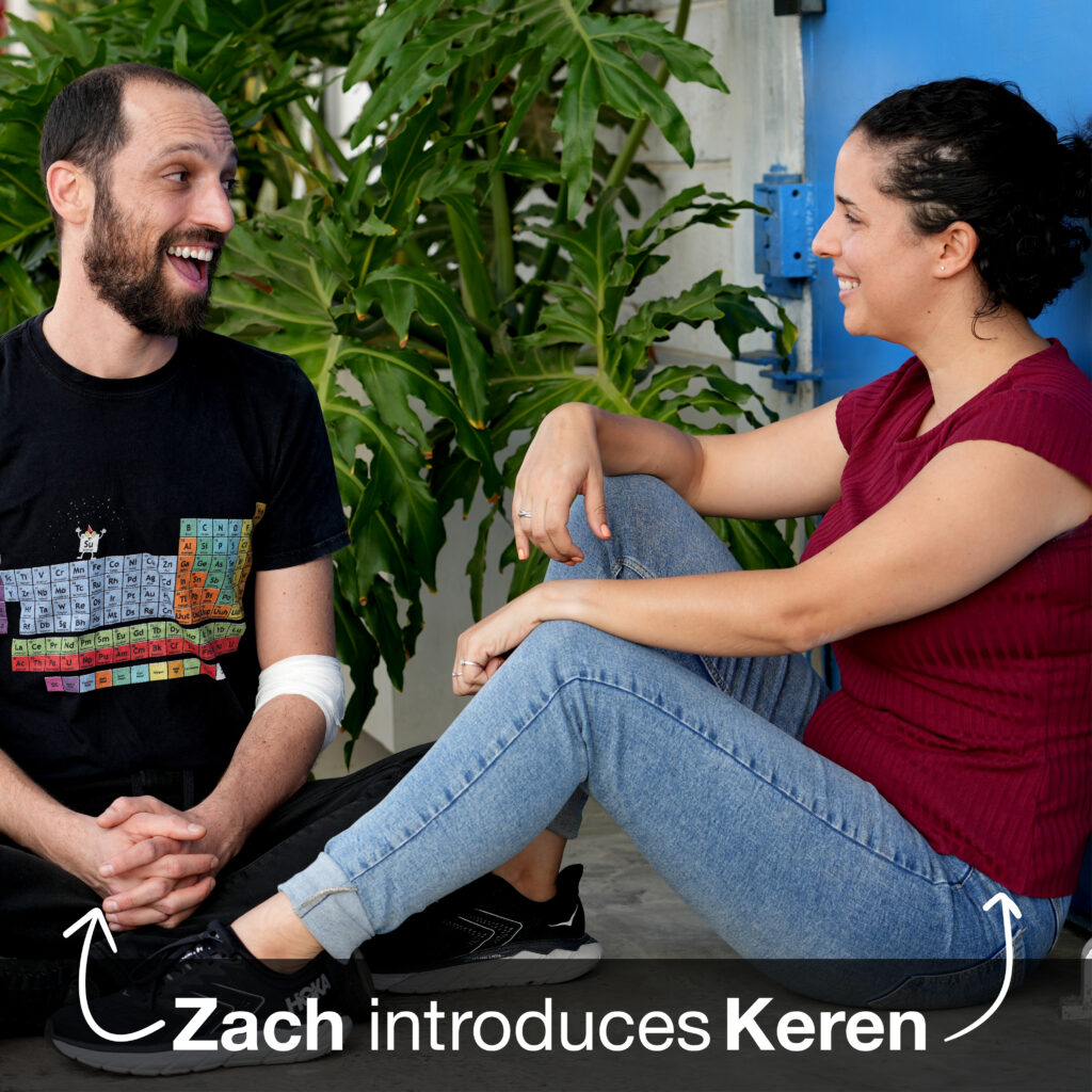 Zach Hazav, our Test Engineering Team Leader, introduces Keren Della Rocca, our Test Engineer