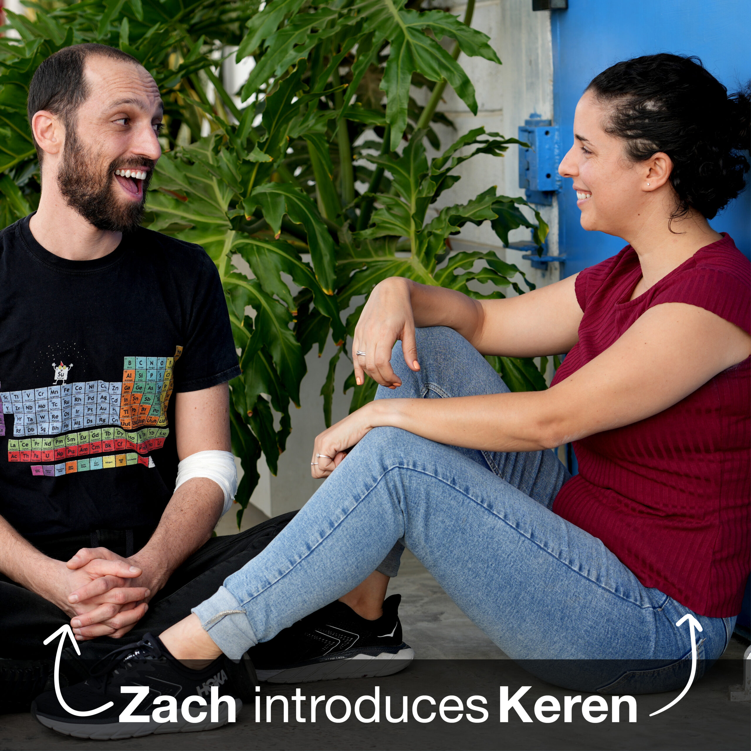 Zach Hazav, our Test Engineering Team Leader, introduces Keren Della Rocca, our Test Engineer