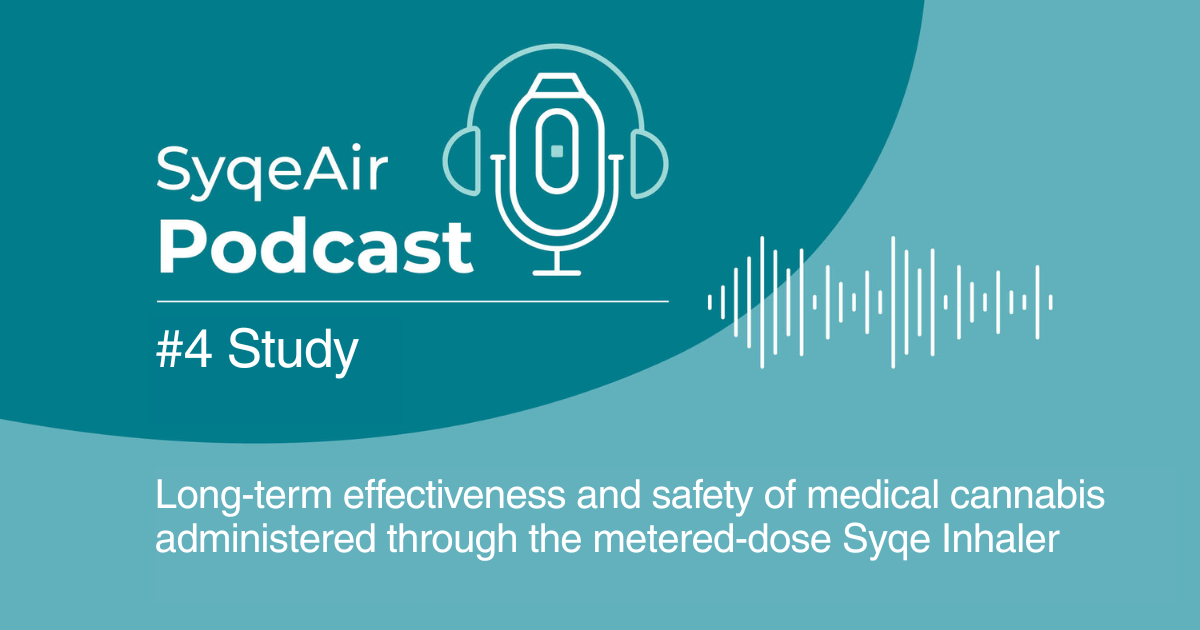 Podcast about Syqe's #4 clinical study that deals with the long-term effectiveness and safety of treatment using the SyqeAir Inhaler
